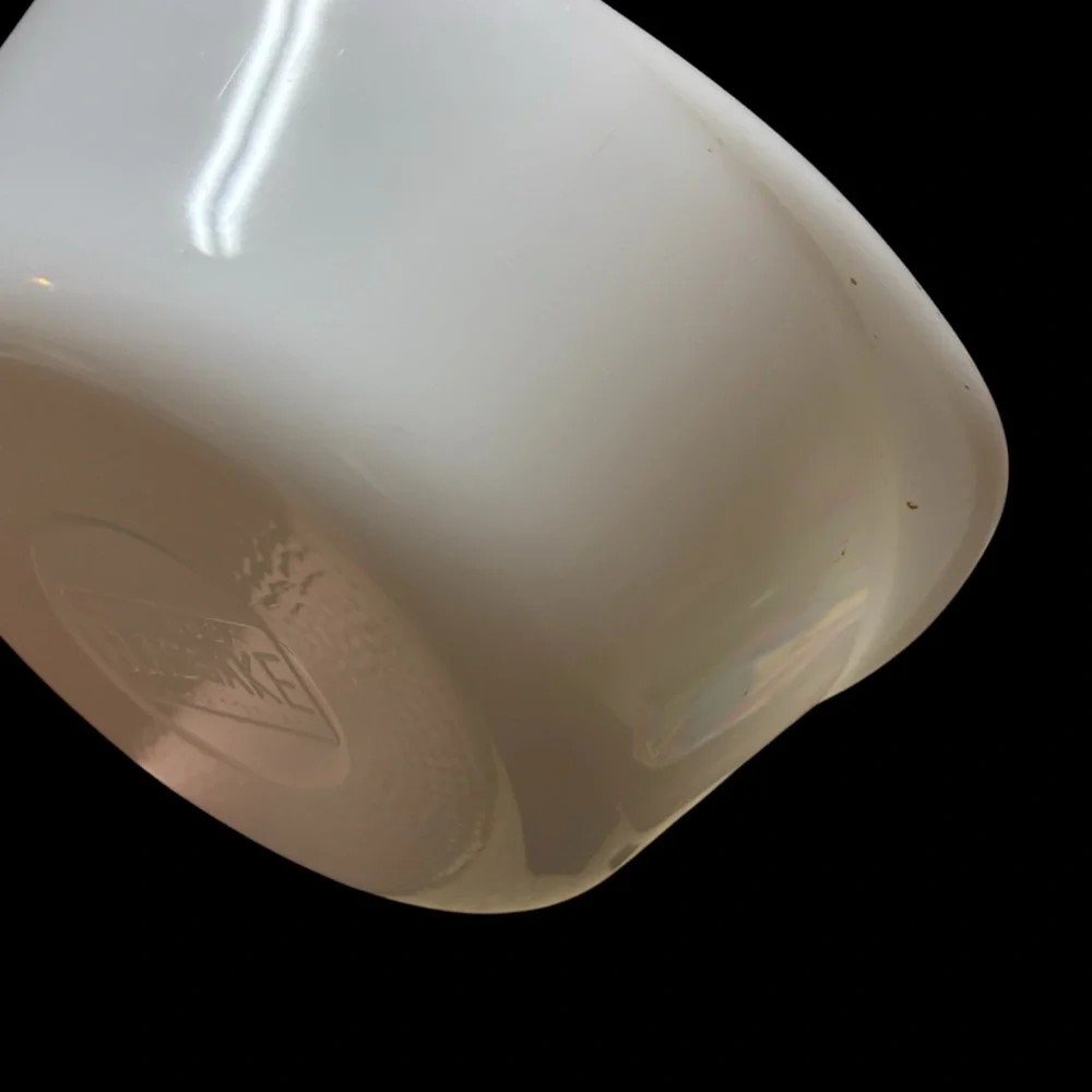 Glasbake milk glass